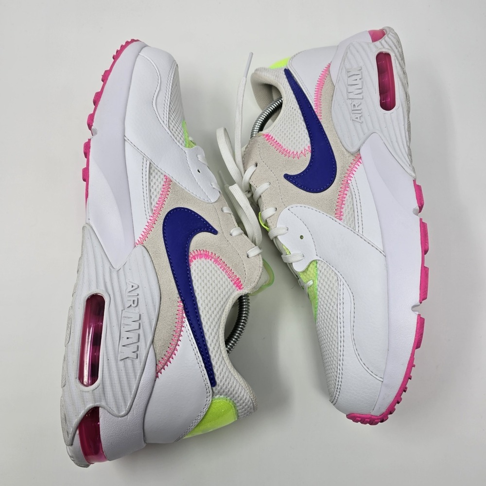 Nike Air Max Excee White Pink Neon Womens Size 12 / Mens Size 10.5 - Picture 4 of 14